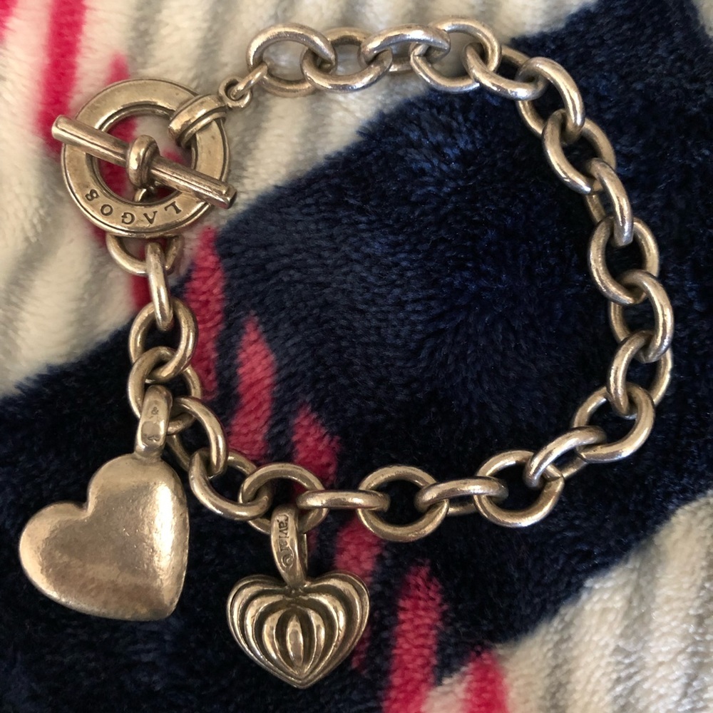 Lagos Sterling Silver Heart Bracelet